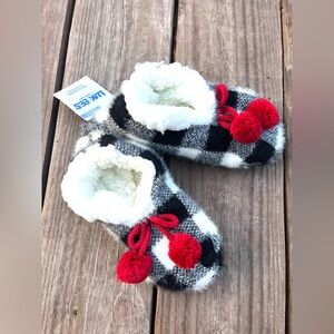 Milk Luks Buffalo Plaid Nonslip Ballerina Slippers For Women